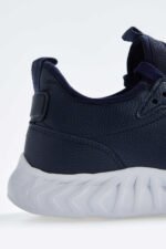 Tommy Life Lacivert Yüksek Taban Bağcıklı Suni Deri Erkek Spor Ayakkabı - Görsel 3