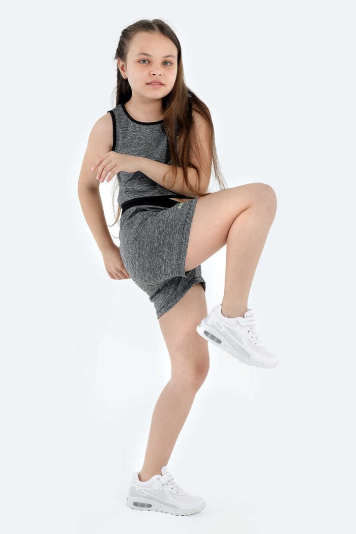 Slazenger DESTA Kız Çocuk Eşofman Takımı Koyu Gri - Görsel 2