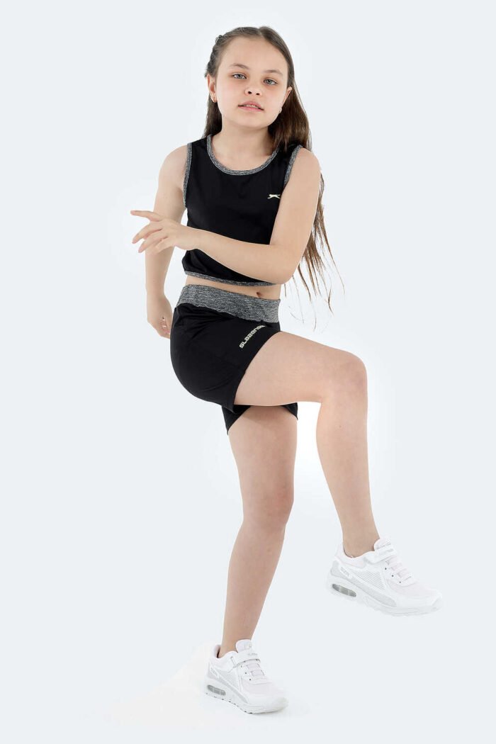 Slazenger DESTA Kız Çocuk Eşofman Takımı Siyah - Görsel 1