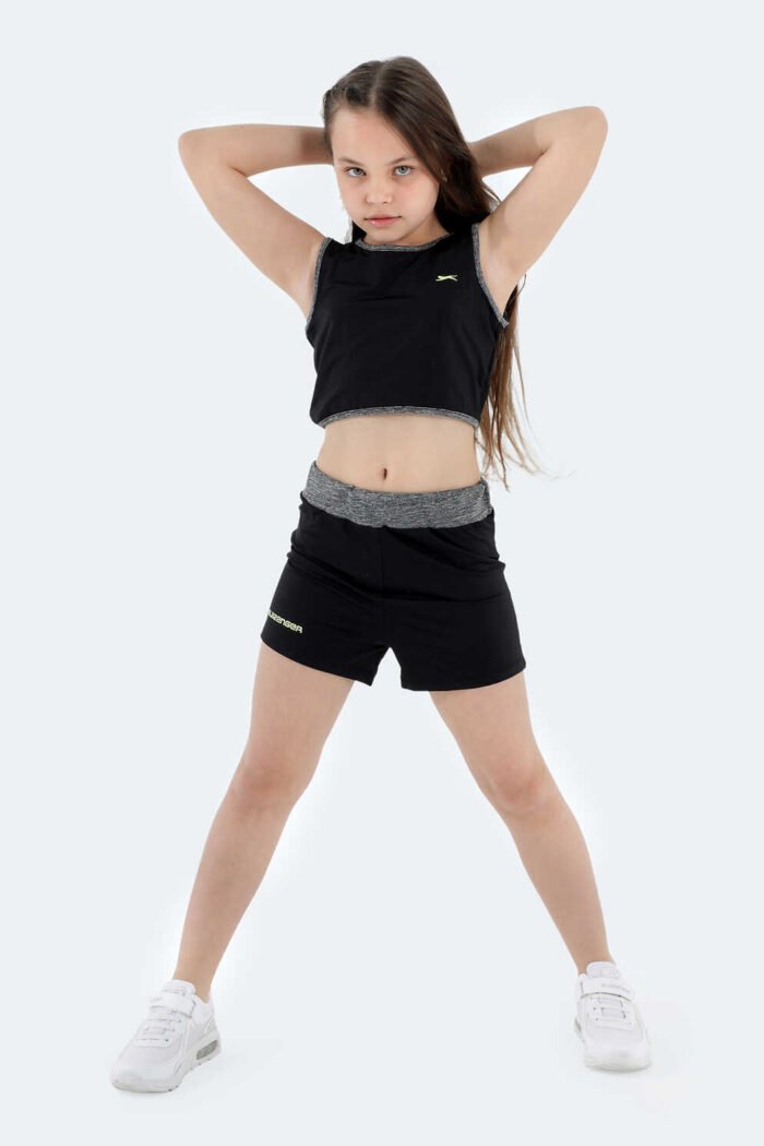 Slazenger DESTA Kız Çocuk Eşofman Takımı Siyah - Görsel 4