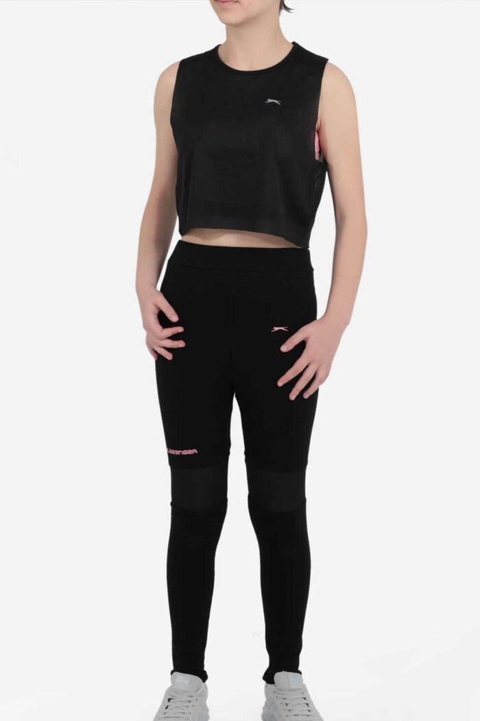 Slazenger DIPAK Kız Çocuk Tayt Seti Pudra - Görsel 1