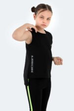 Slazenger DYLAN Kız Çocuk Kolsuz T-Shirt Siyah - Görsel 4