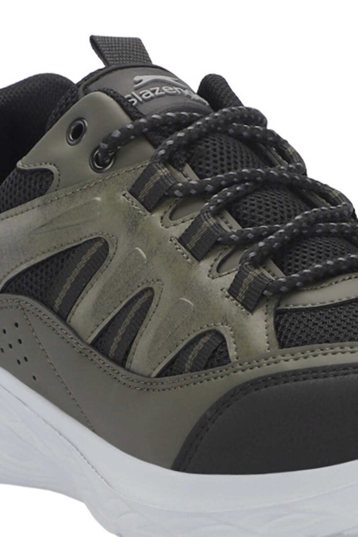 Slazenger GOAL Erkek Sneaker Ayakkabı Siyah - Haki - Görsel 4