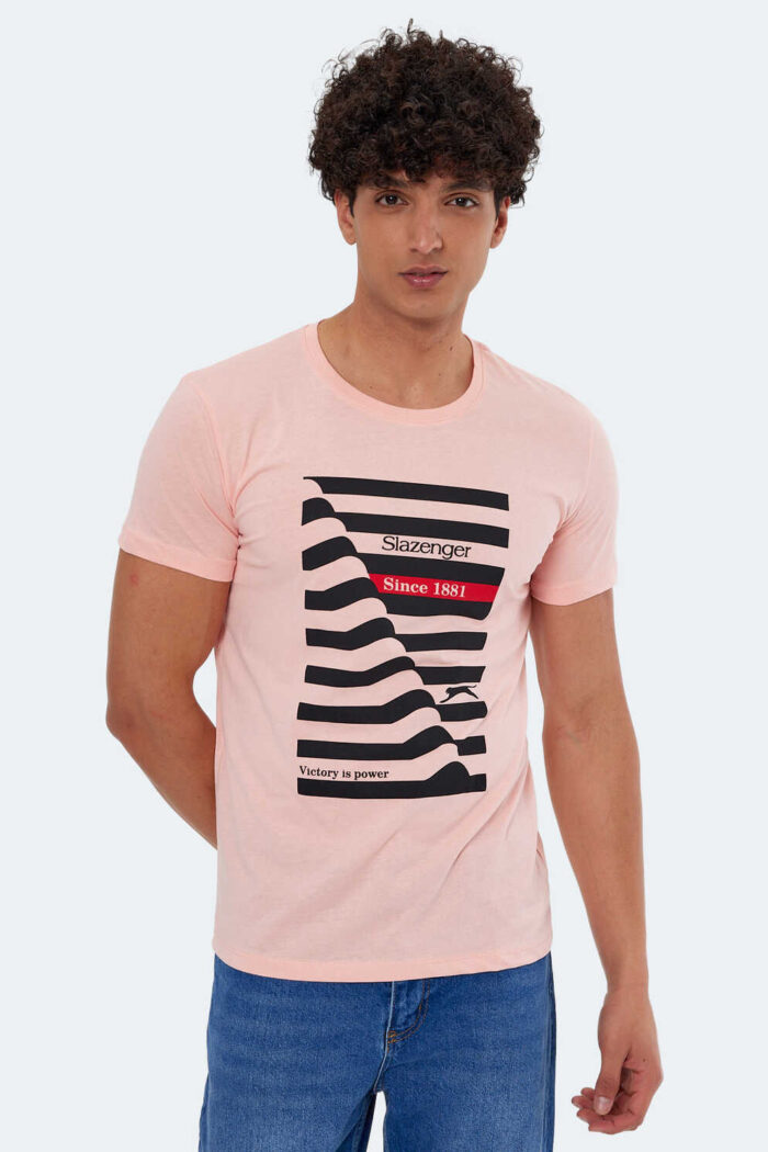 Slazenger KATELL Erkek Kısa Kollu T-Shirt Somon - Görsel 1