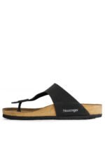 Slazenger LUKE Kadın Terlik Siyah Nubuk - Görsel 4