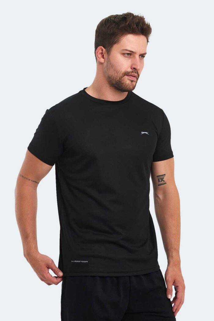 Slazenger OMAR KTN Erkek Tişört Siyah - Görsel 2