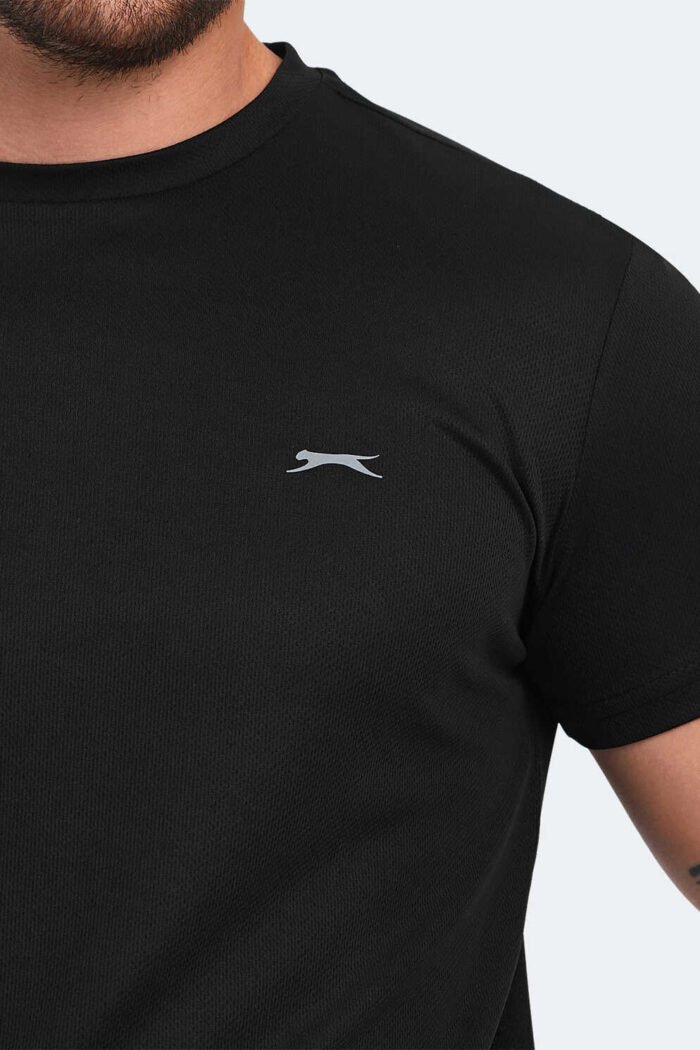 Slazenger OMAR KTN Erkek Tişört Siyah - Görsel 4