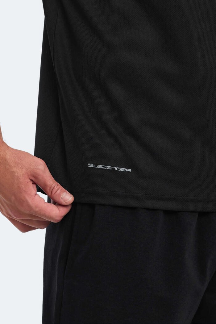 Slazenger OMAR KTN Erkek Tişört Siyah - Görsel 5