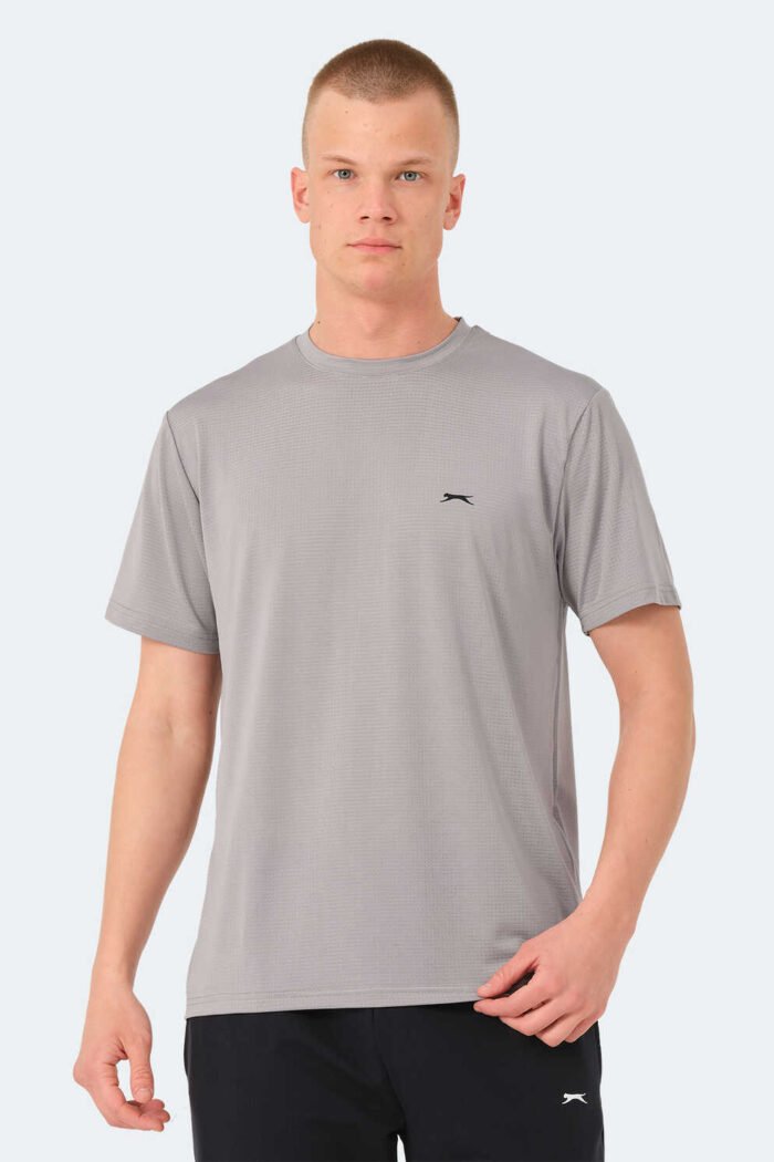 Slazenger OSWIN Erkek T-Shirt Gri - Görsel 1