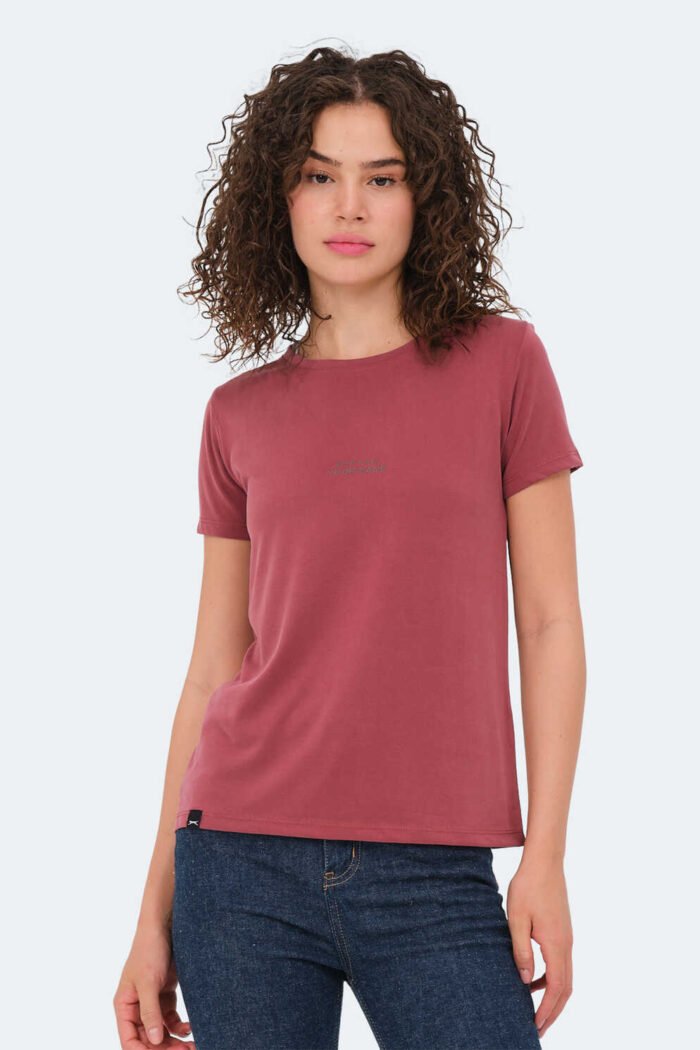 slazenger-paytons-kadin-t-shirt-bordo-t-shirt-slazenger-st13tk091-757766-13-B Slazenger PAYTONS Kadın T-Shirt Bordo - Görsel 1