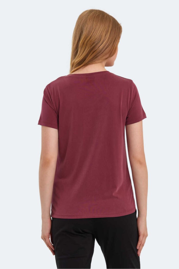 slazenger-pericas-kadin-t-shirt-bordo-t-shirt-slazenger-st13tk092-756557-13-B Slazenger PERICAS Kadın T-Shirt Bordo - Görsel 4