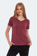 Slazenger PERICAS Kadın T-Shirt Bordo - Görsel 2