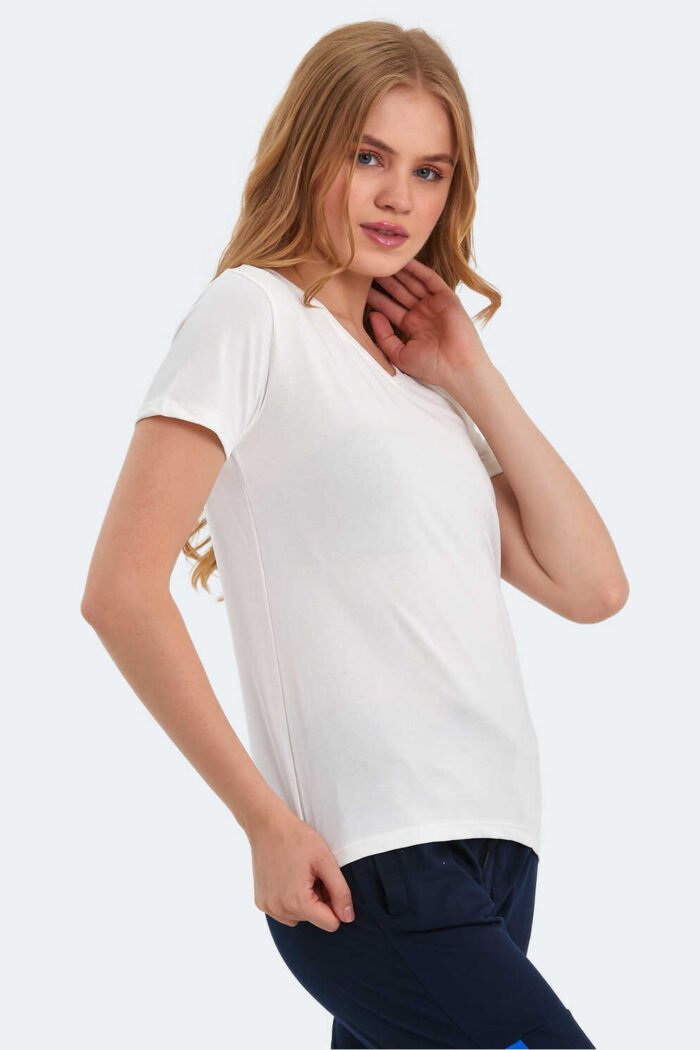 Slazenger PERICAS Kadın T-Shirt Ekru - Görsel 2