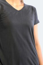 Slazenger PLAY Kadın Kısa Kollu T-Shirt Koyu Gri - Görsel 4