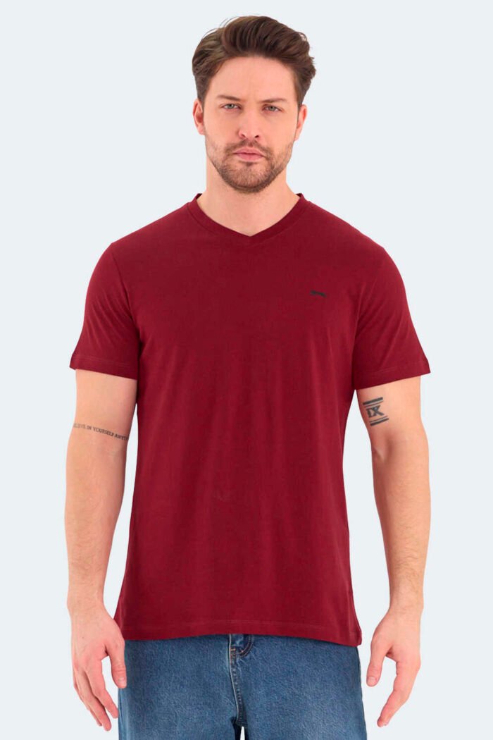 Slazenger RIVALDO Erkek Tişört Bordo - Görsel 1