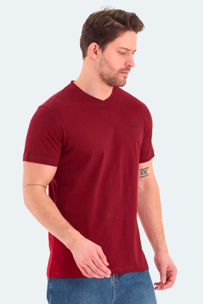 Slazenger RIVALDO Erkek Tişört Bordo - Görsel 3