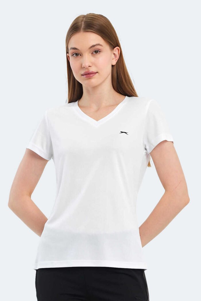 slazenger-rive-kadin-tisort-beyaz-t-shirt-slazenger-st14tk131-767779-18-B Slazenger RIVE Kadın Tişört Beyaz - Görsel 1