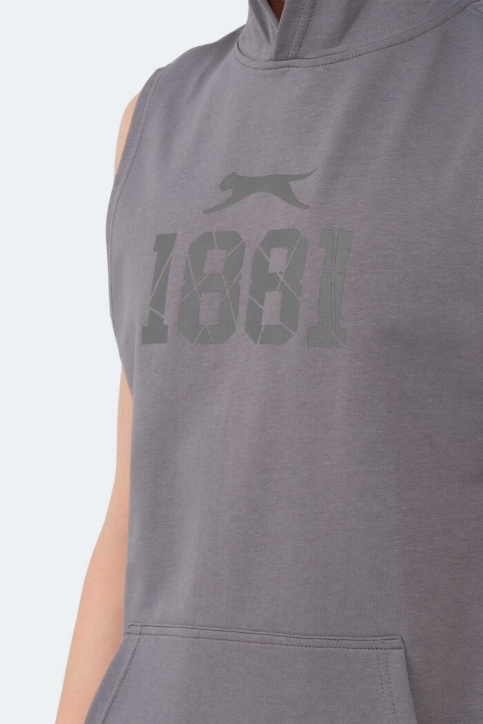 Slazenger VASILISA Erkek T-Shirt Koyu Gri - Görsel 5