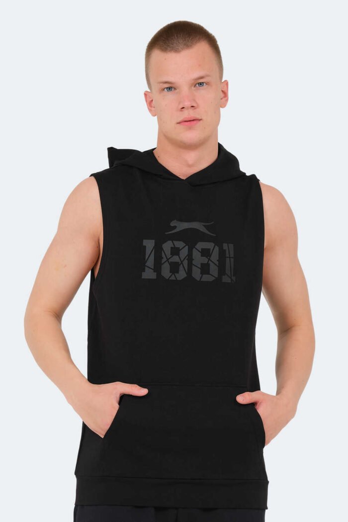 Slazenger VASILISA Erkek T-Shirt Siyah - Görsel 4