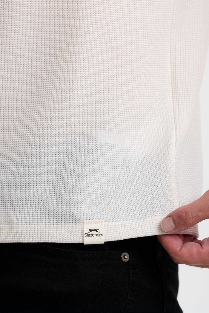 Slazenger VELVEL Erkek T-Shirt Beyaz - Görsel 5