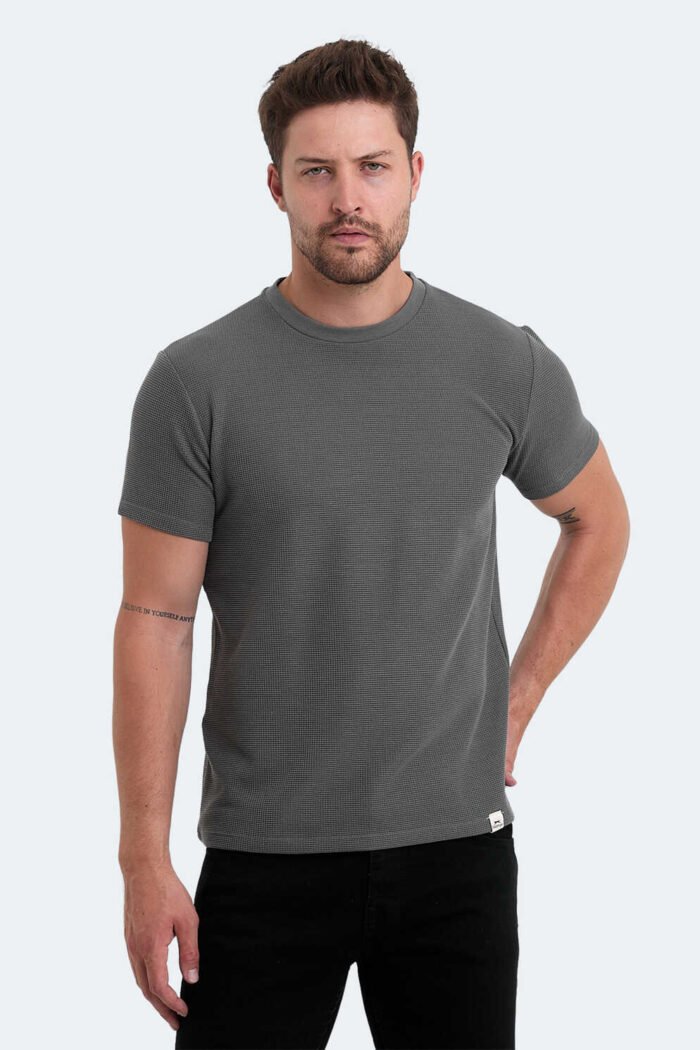 Slazenger VELVEL Erkek T-Shirt Koyu Gri - Görsel 1