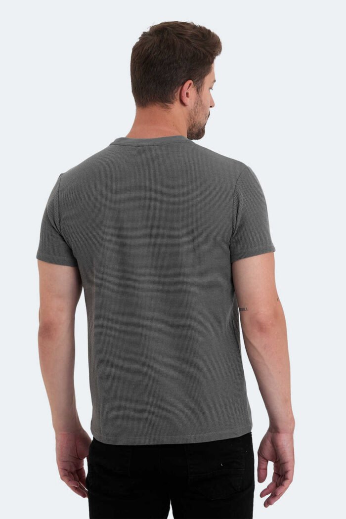 Slazenger VELVEL Erkek T-Shirt Koyu Gri - Görsel 4
