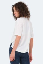 Slazenger VILLAGE Kadın Tişört Ekru - Görsel 4