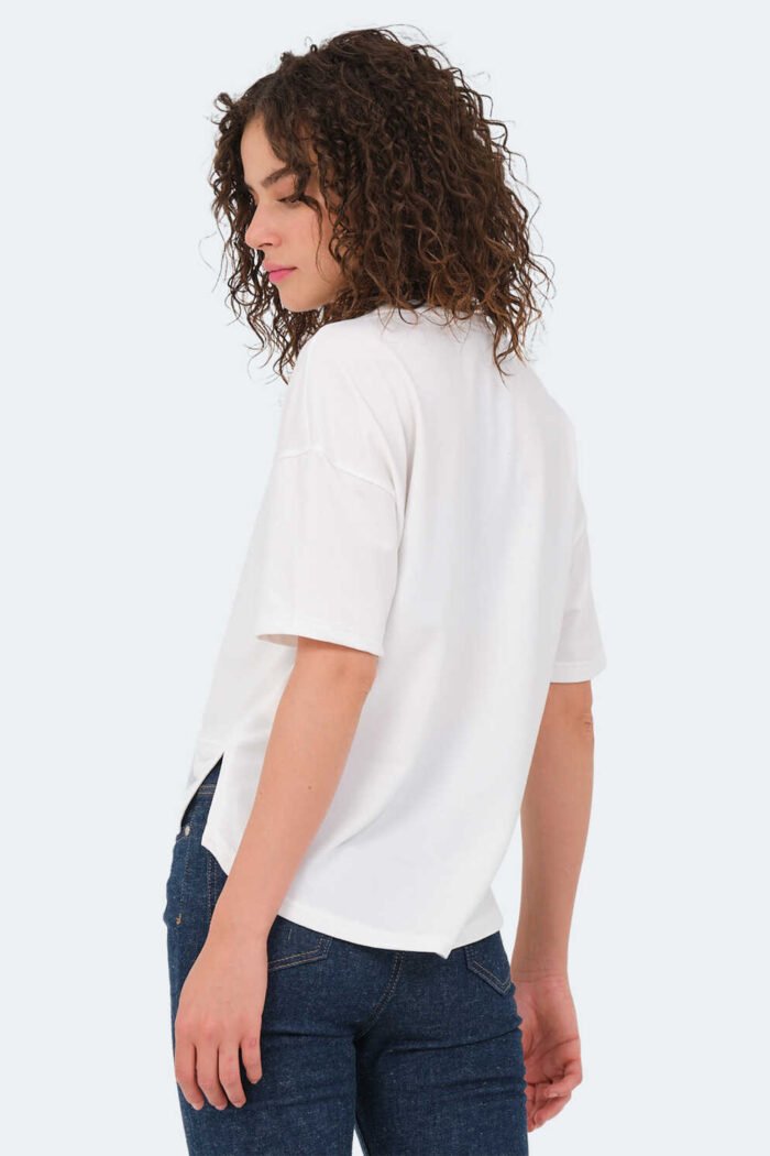 Slazenger VILLAGE Kadın Tişört Ekru - Görsel 4