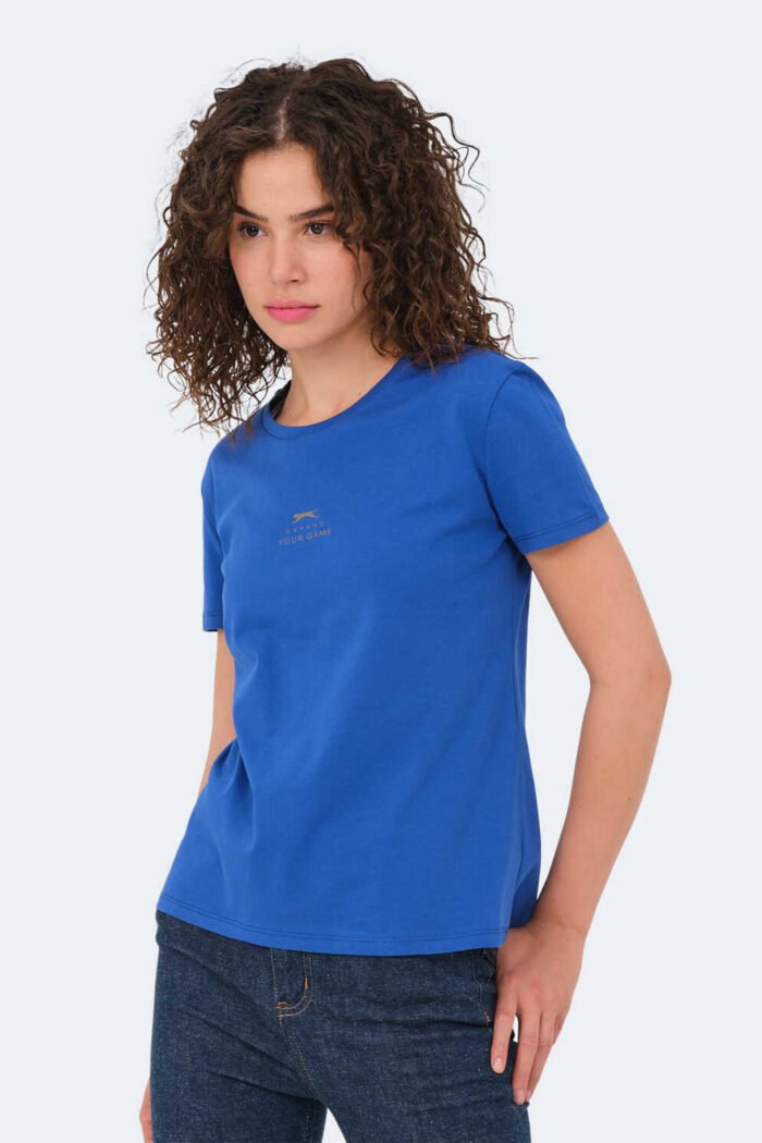 slazenger-viraj-kadin-tisort-saks-mavi-t-shirt-slazenger-st14tk026-765166-18-B Slazenger VIRAJ Kadın Tişört Kraliyet Mavisi - Görsel 2