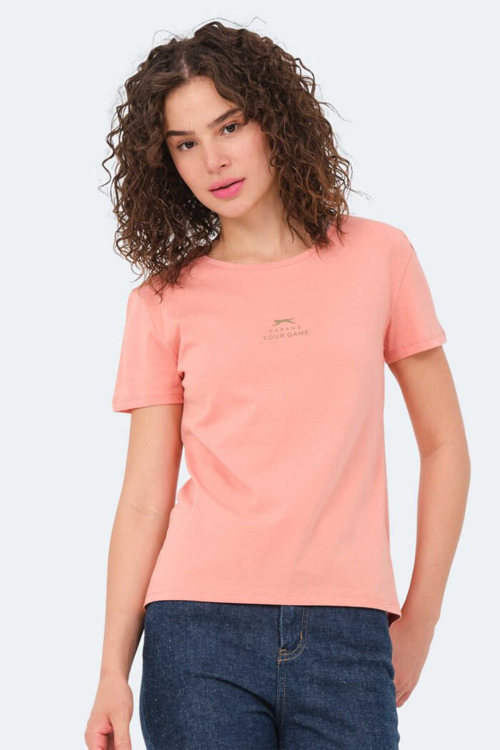 slazenger-viraj-kadin-tisort-somon-t-shirt-slazenger-st14tk026-765200-18-B Slazenger VIRAJ Kadın Tişört Somon - Görsel 2