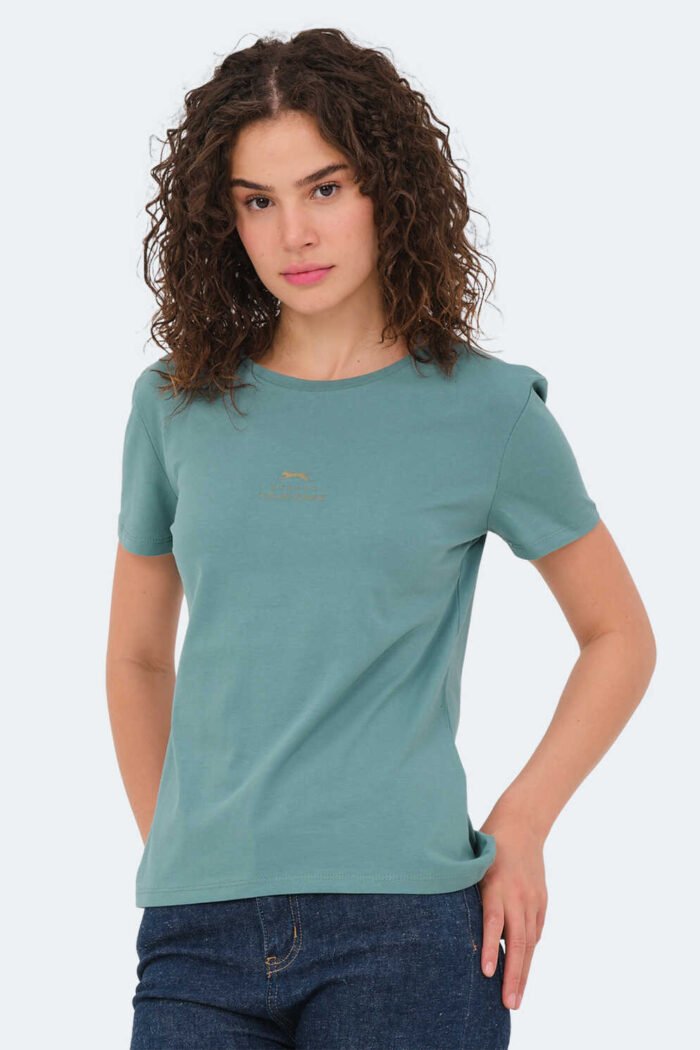 slazenger-viraj-kadin-tisort-su-yesili-t-shirt-slazenger-st14tk026-765188-18-B Slazenger VIRAJ Kadın Tişört Deniz Yeşili - Görsel 2