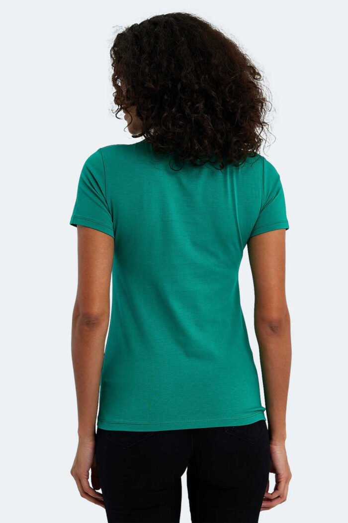 slazenger-vivek-kadin-tisort-yesil-t-shirt-slazenger-st14tk029-765255-18-B Slazenger VIVEK Kadın Tişört Yeşil - Görsel 3