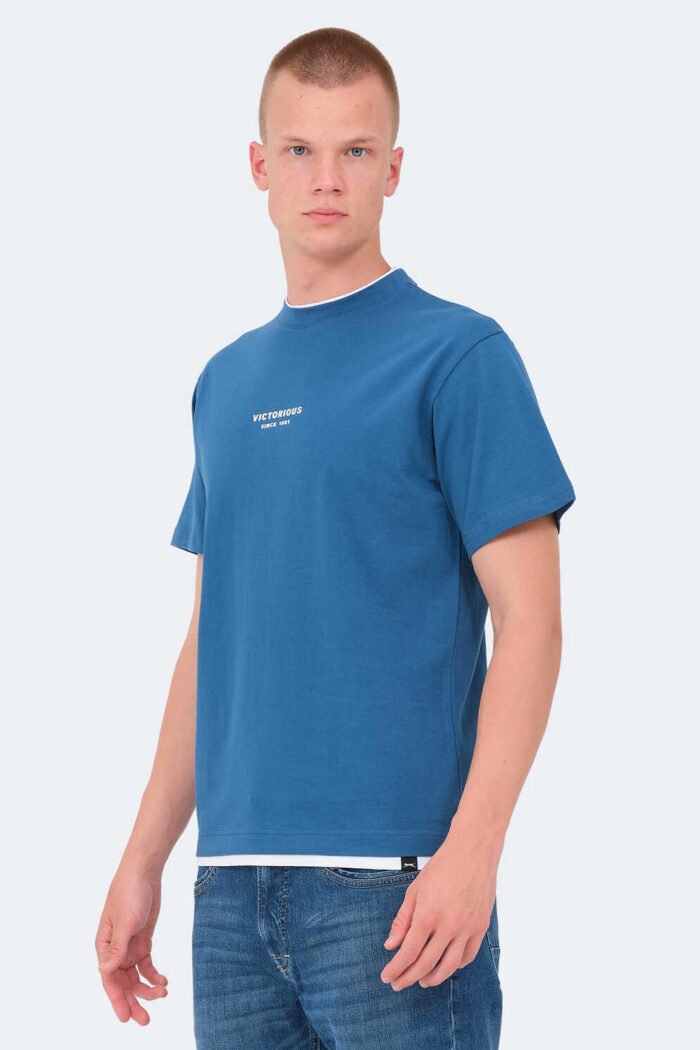 Slazenger VRENI Erkek T-Shirt Petrol - Görsel 2