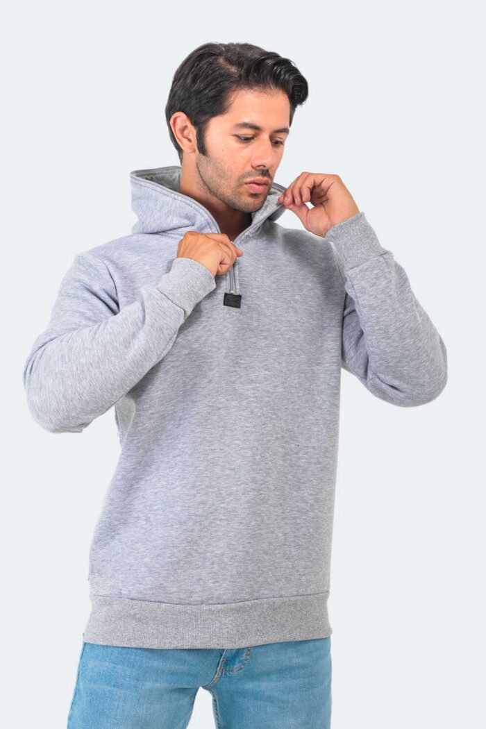 Slazenger BAHA Erkek Sweatshirt Gri - Görsel 4