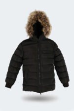 Slazenger CALISTO NEW Unisex Çocuk Mont & Kaban Siyah - Görsel 5