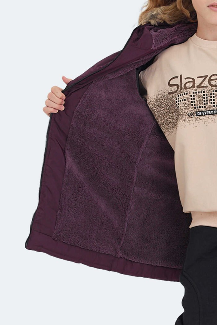 Slazenger CAMELIA Kız Çocuk Mont & Ceket Mor - Görsel 5
