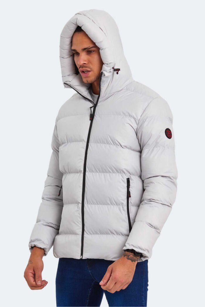 Slazenger HANK Erkek Mont & Kaban Taş Gri - Görsel 5