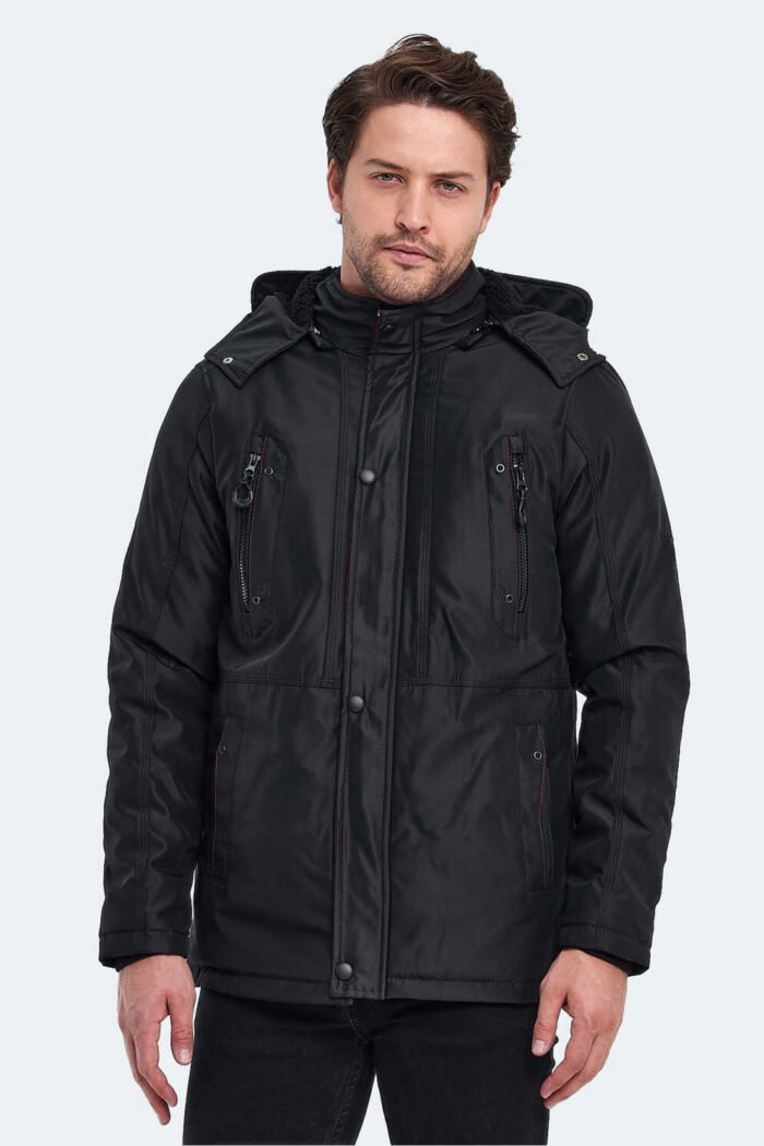 Slazenger HOLD Erkek Mont & Kaban Siyah - Görsel 5