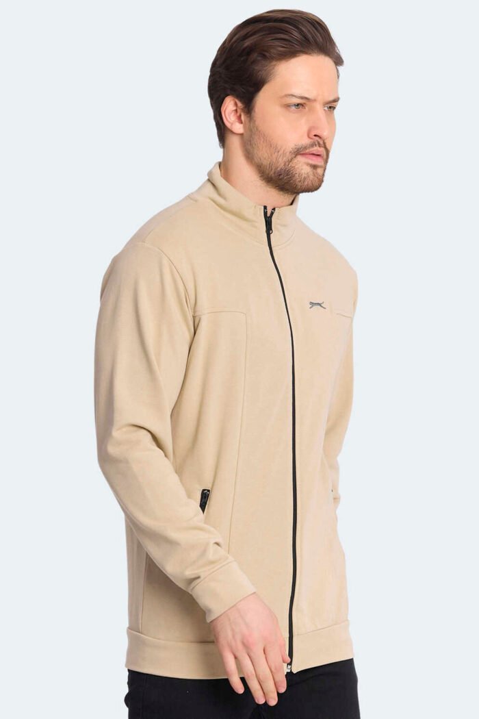 Slazenger KAGISONA Erkek Sweatshirt Bej - Görsel 4