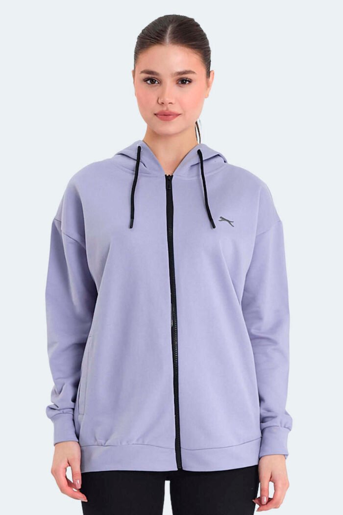 slazenger-kathleena-kadin-sweatshirt-mor-sweatshirt-slazenger-st24wk054-770788-19-B Slazenger KATHLEENA Kadın Sweatshirt Mor - Görsel 1