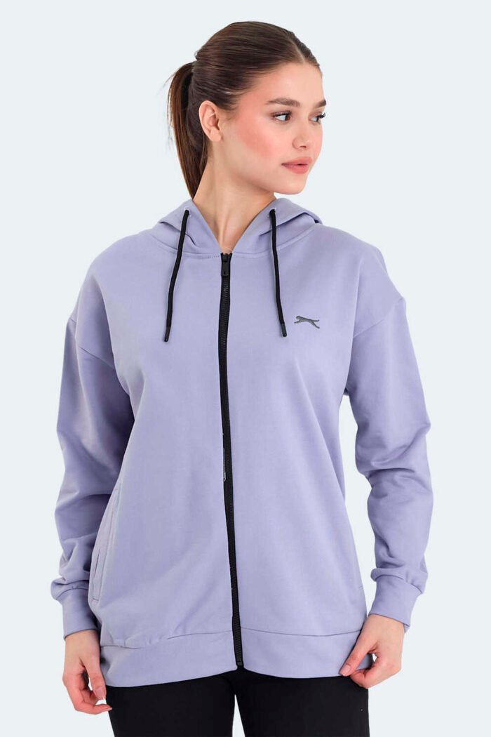 Slazenger KATHLEENA Kadın Sweatshirt Mor - Görsel 2