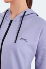 Slazenger KATHLEENA Kadın Sweatshirt Mor - Görsel 4