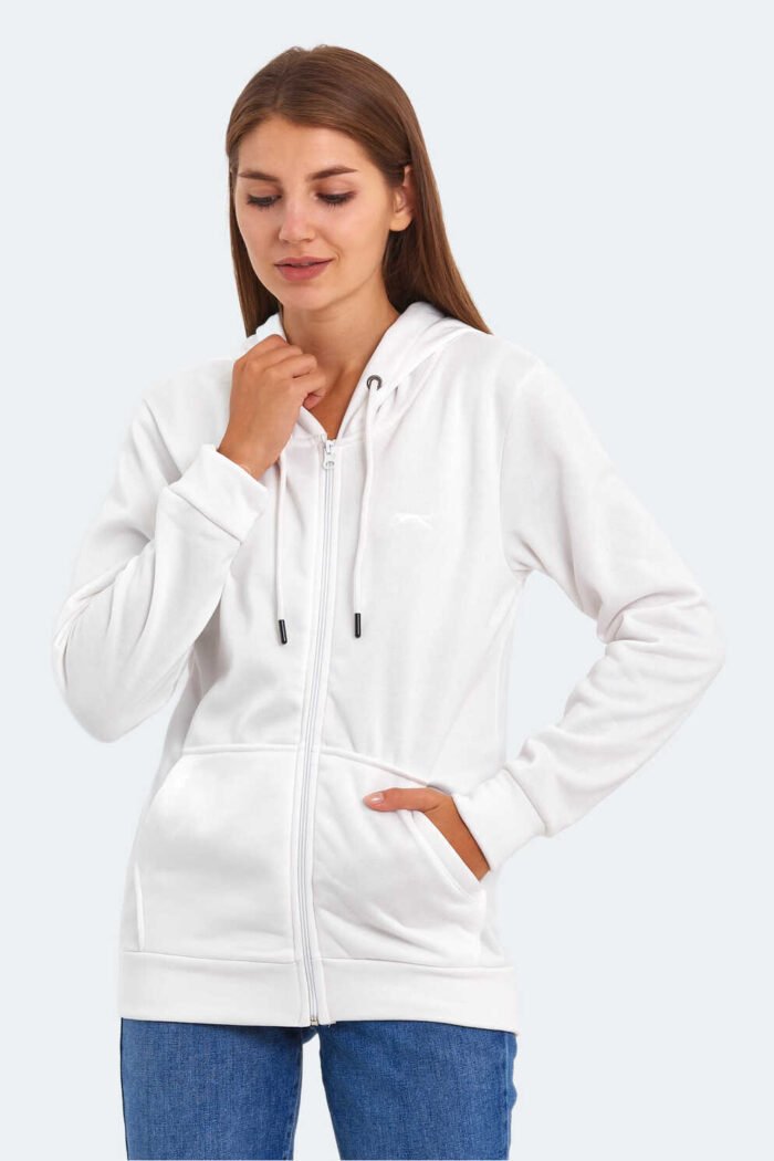 Slazenger KATYA Kadın Sweatshirt Beyaz - Görsel 4