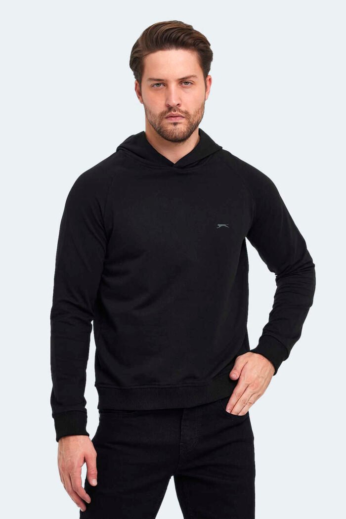 Slazenger KICKER Erkek Sweatshirt Siyah - Görsel 1