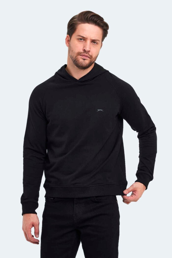 Slazenger KICKER Erkek Sweatshirt Siyah - Görsel 2
