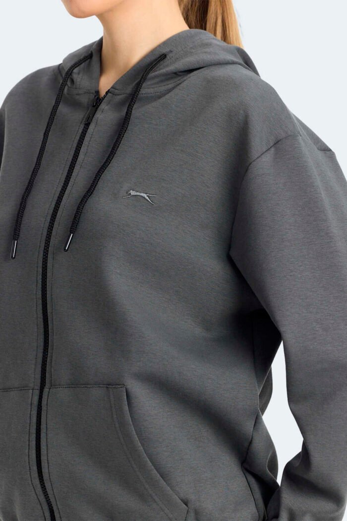 Slazenger KIMBERLEY Kadın Sweatshirt Koyu Gri - Görsel 4