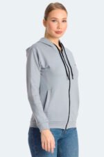 Slazenger KINET Kadın Sweatshirt Gri - Görsel 2