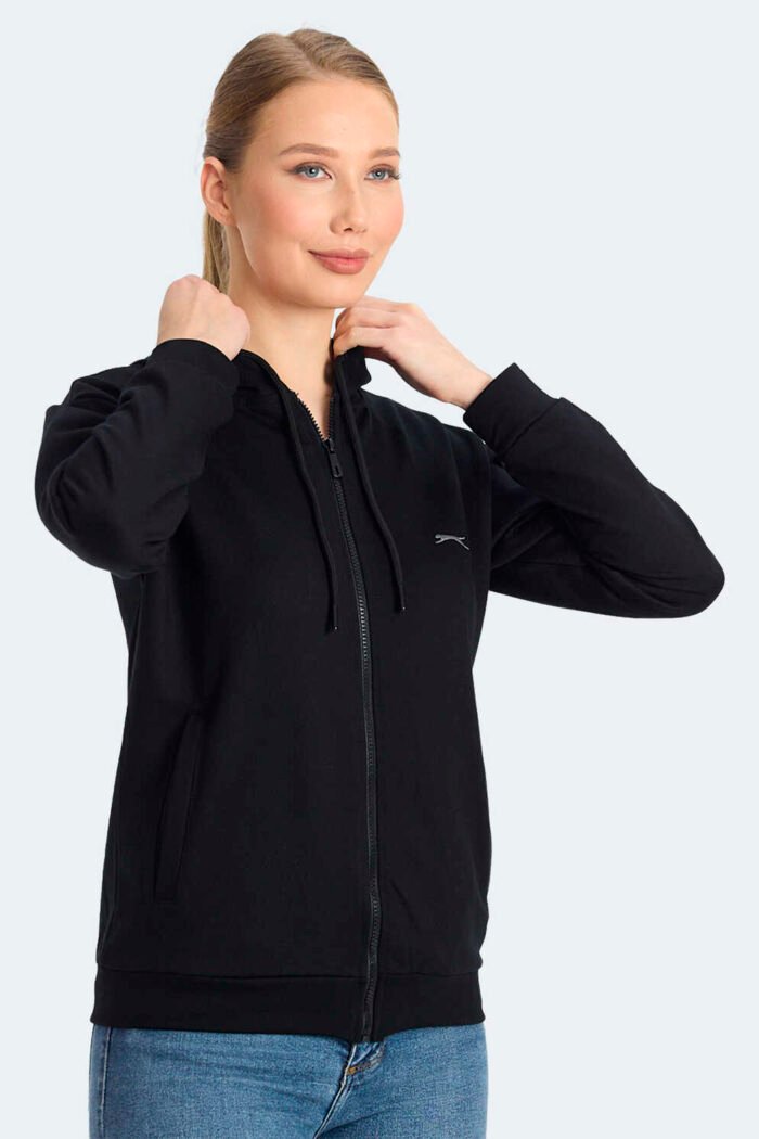 Slazenger KINET Kadın Sweatshirt Siyah - Görsel 4