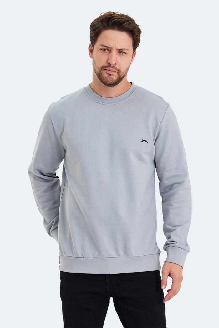 Slazenger KORAL Erkek Sweatshirt Gri - Görsel 4