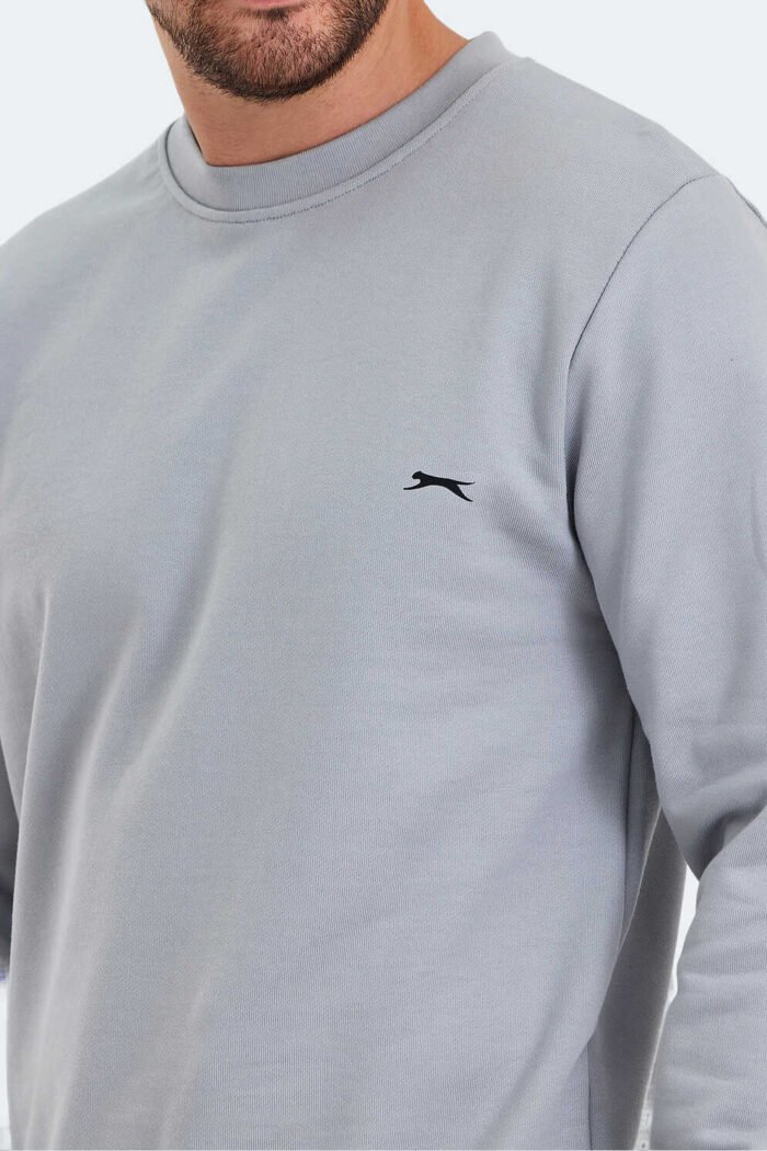 Slazenger KORAL Erkek Sweatshirt Gri - Görsel 5